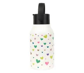 Runbott Mii Hearts Cream / Termoláhev / 350 ml / vakuová izolace / BPA free