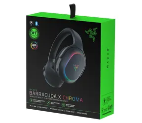 Razer Barracuda X Chroma / Bezdrátová herní sluchátka / mikrofon / RGB / 2.4 GHz / Bluetooth / USB-C