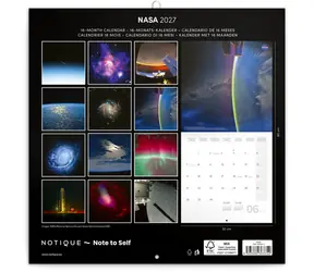 NOTIQUE Mřížkový kalendář NASA 2027 / 30 × 30 cm