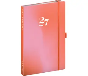 NOTIQUE Planbook Coral 2027 / Diář se zápisníkem / 13 × 21 cm
