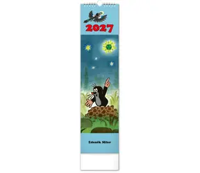 NOTIQUE Krteček – Krtko 2027 / Nástěnný kalendář / 12 x 48 cm
