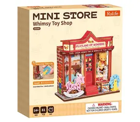 ROBOTIME Miniatura mini Hračkářství / 3D dřevěná skládačka / 81 dílků / od 14 let