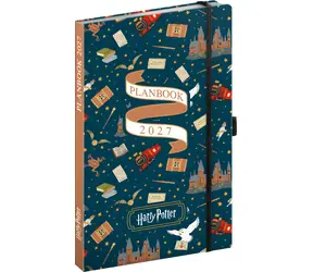 NOTIQUE Planbook Harry Potter – Bradavický expres 2027 / Diář a zápisník / 13 × 21 cm / české a slovenské svátky