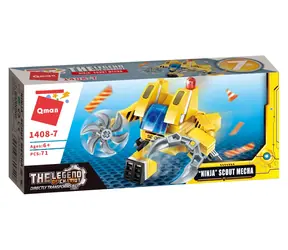 Qman The Legend Of Chariot 1408-7 Robot Ninja / Stavebnice / 71 dílků / od 6 let