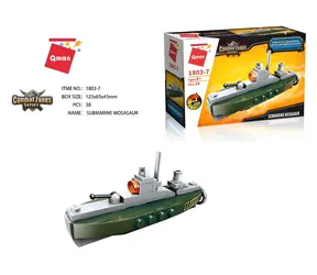 Qman QM-09 Amphibious Panzer 1803-7 Ponorka Mosasaur / Stavebnice / 38 dílků / od 6 let