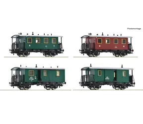 Roco 6200190 4dílná sada kkStB / Sada osobních vozů / měřítko H0 (1:87) / epocha I / délka 411 mm / od 15 let