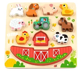 2Kids Toys Balanční puzzle Farma 2 v 1 / od 18 měsíců / 12 dílků