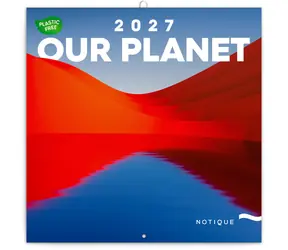 NOTIQUE Naše Planeta 2027 / Poznámkový kalendář / 30 x 30 cm / Plastic Free