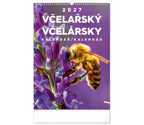 NOTIQUE Včelařský kalendář 2027 CZ/SK / Nástěnný kalendář / 33 × 46 cm