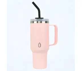 Runbott Cotton Candy / Termohrnek s brčkem / 1100 ml / vakuová izolace / nerez 304
