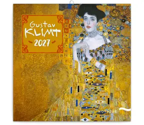 NOTIQUE Poznámkový kalendář Gustav Klimt 2027 / 30 x 30 cm
