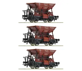 Roco 6600269 3dílná sada výsypných vozů Talbot DB IV / Sada nákladních vagónů H0 / měřítko 1:87 / délka 240 mm