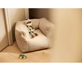 Jollein Křeslo dětské Beanbag Teddy Warm Sand / od 12 měsíců / 40×46×36 cm