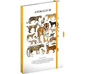 NOTIQUE Notes Animalium – Kočkovité šelmy / Linkovaný zápisník / A5 / 172 stran