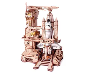 RoboTime 3D mechanická skládačka Raketoplán / 446 dílků / obtížnost vysoká / věk 14+ / LED efekty / USB