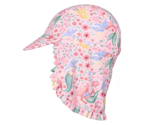 Little Dutch Dreamy Mermaid vel. 3 / Kšiltovka s ochranou krku / UV ochrana / 2–4 roky / recyklovaný nylon