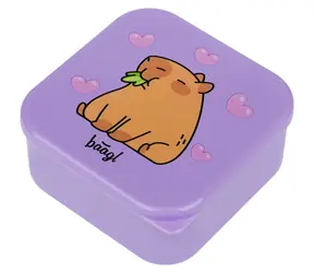 BAAGL Box na svačinu 4 v 1 Kapybara / 4 krabičky / bez BPA / do myčky i mikrovlnné