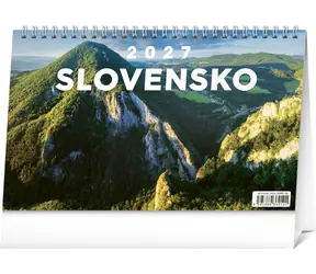 NOTIQUE Slovensko 2027 / Stolní kalendář / 23,1 × 14,5 cm