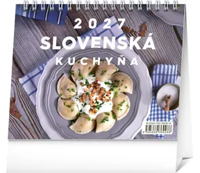 Notique Stolní kalendář Slovenská kuchyně 2027 / Stolní kalendář / 16,5 × 13 cm / týdenní