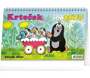 NOTIQUE Krteček 2027 / Stolní kalendář / Týdenní / 23,1 × 14,5 cm