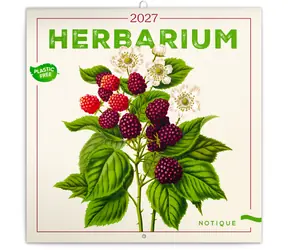 NOTIQUE Herbář 2027 / Poznámkový kalendář / 30 x 30 cm / Plastic Free