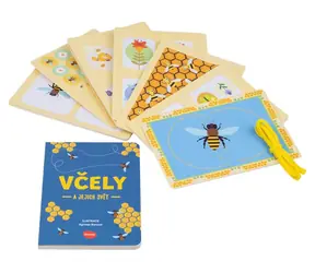 Na cesty – Včely a jejich svět / Naučný hrací set / kniha + 20 karet