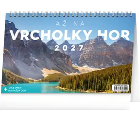 NOTIQUE Až na vrcholky hor 2027 / Stolní kalendář / 23,1 x 14,5 cm