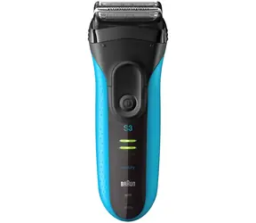 Braun Series 3 3040s modrá / Holící strojek / planžetový / 3 planžety / aku / 45 min