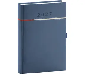 NOTIQUE Tomy 2027 modro-červený / Denní diář / 15 x 21 cm