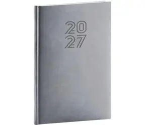 NOTIQUE Aprint 2027 šedá / Týdenní diář / 15 x 21 cm