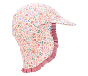 Little Dutch Dreamy Flowerfield vel. 2 / Kšiltovka s ochranou krku / 94 % recyklovaný nylon / 1–2 roky