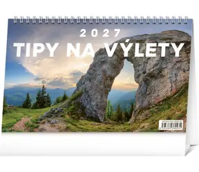 NOTIQUE Stolový kalendár Tipy na výlety 2027 / 23,1 x 14,5 cm