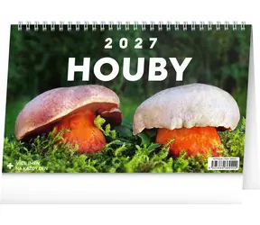 NOTIQUE Stolní kalendář Houby 2027 / Stolní kalendář / 23.1 x 14.5 cm