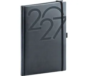 NOTIQUE Týdenní diář Ajax 2027 černý / 15 × 21 cm