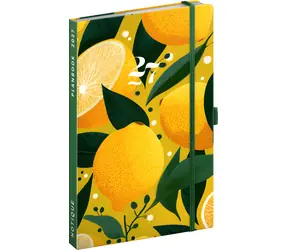 Notique Planbook Citróny 2027 / Diář a zápisník / 13 × 21 cm / české a slovenské svátky