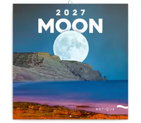 NOTIQUE Grid Calendar The Moon 2027 / Poznámkový kalendář / 30 × 30 cm