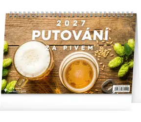 NOTIQUE Putování za pivem 2027 / Stolní kalendář / 23,1 × 14,5 cm