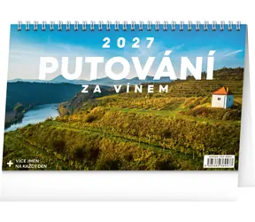NOTIQUE Putování za vínem 2027 / Stolní kalendář / 23,1 × 14,5 cm