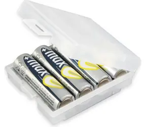 Ansmann Akkubox transparentní / Pouzdro na baterie / 4× AA nebo AAA