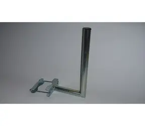 OEM / Držák antény na stožár / pr. trubky 42 mm / stožár 42–135 mm / délka 25 cm / galvanický zinek