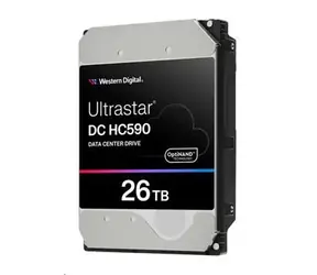 WD Ultrastar DC HC590 26TB / HDD / 3.5" / SAS 12 Gb/s / 7 200 RPM / 512MB cache / 512e / SE