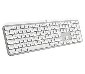 Logitech MX Keys S pro Mac světle šedá / Bezdrátová klávesnice / USB-C / BT / US layout