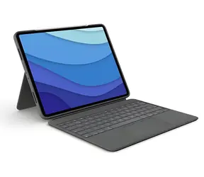 Logitech Combo Touch oxfordská šedá / Pouzdro s klávesnicí / iPad Air 11" (2024) / AZERTY / podsvícení / trackpad