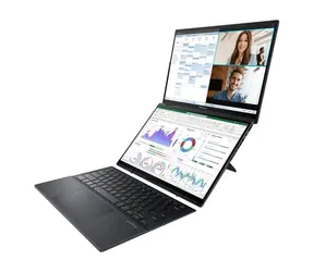 ASUS Zenbook Duo UX8406CA Inkwell šedá / Notebook / 2× 14" OLED FHD+ Touch / Intel Core Ultra 7 255H / 32GB / 1TB SSD