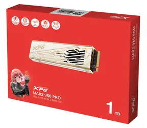 ADATA XPG MARS 980 PRO 1TB / SSD / M.2 2280 / PCIe Gen5 / čtení: 14000 MB/s / zápis: 10000 MB/s / aktivní chlazení / 5R