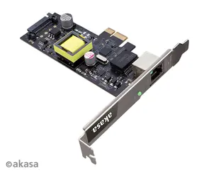 Akasa AK-PCCE25-02 / Síťová karta / PCIe / 2,5 Gbps / PoE 25,5 W / RJ45