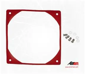 Airen RedVibes FAN 140 červená / Antivibrační podložka / 140 mm