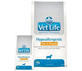 Farmina Vet Life Hypoallergenic Fish & Potato 12 kg / Kompletní krmivo pro psy / Hypoalergenní / veterinární dieta