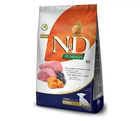 Farmina N&D Pumpkin Mini Puppy 2,5 kg / Granule pro psy / štěňata malých plemen / jehněčí / bez obilovin