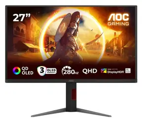 27" AOC Gaming Q27G4ZD černá / QD-OLED / 2560x1440 / 16:9 / 0.03ms / 150000:1 / 450cd-m2 / HDMI + DP / VESA / Pivot
